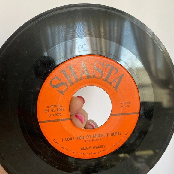 1959 Jimmy Wakely 45 Record Original Picture Sleeve Slipping Around Shasta 107Y - Picture 5 of 7